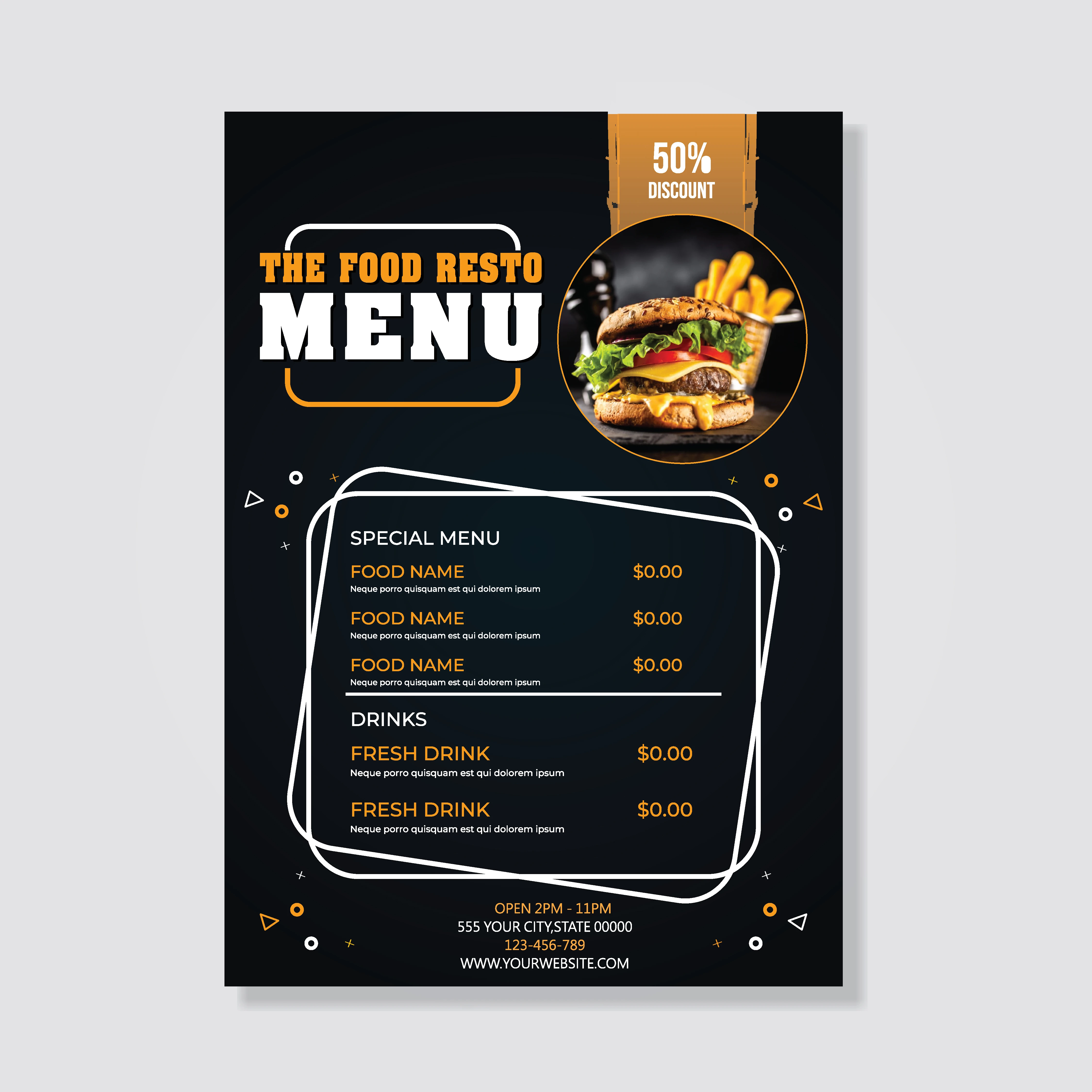 The Food Resto Menu