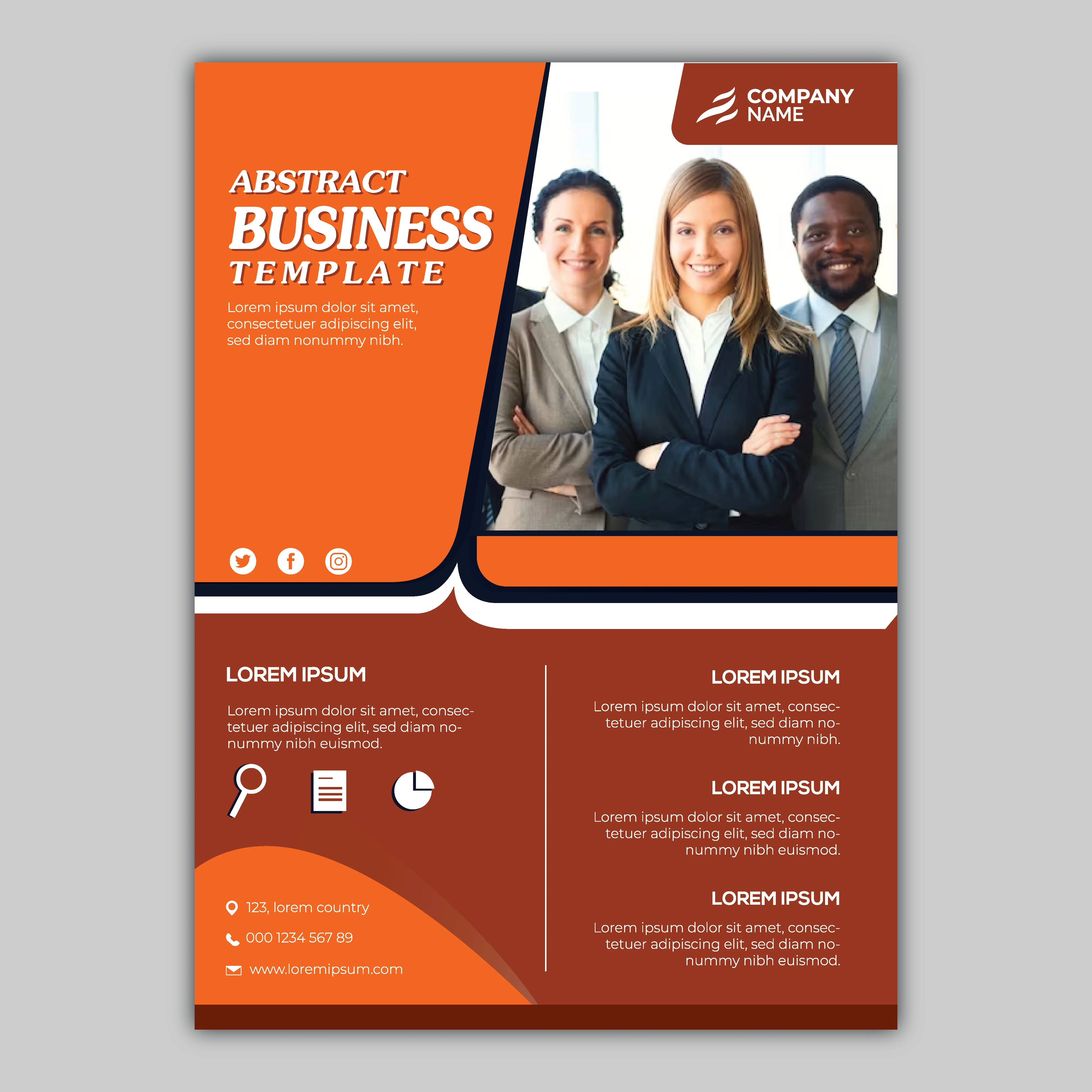 Abstract Business Template