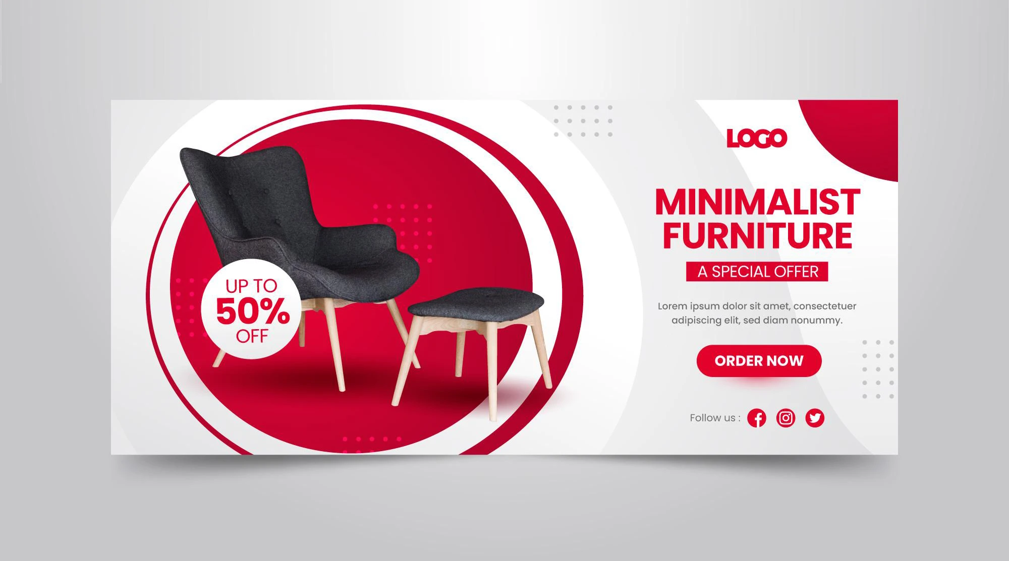 Minimalist Furniture Banner Design