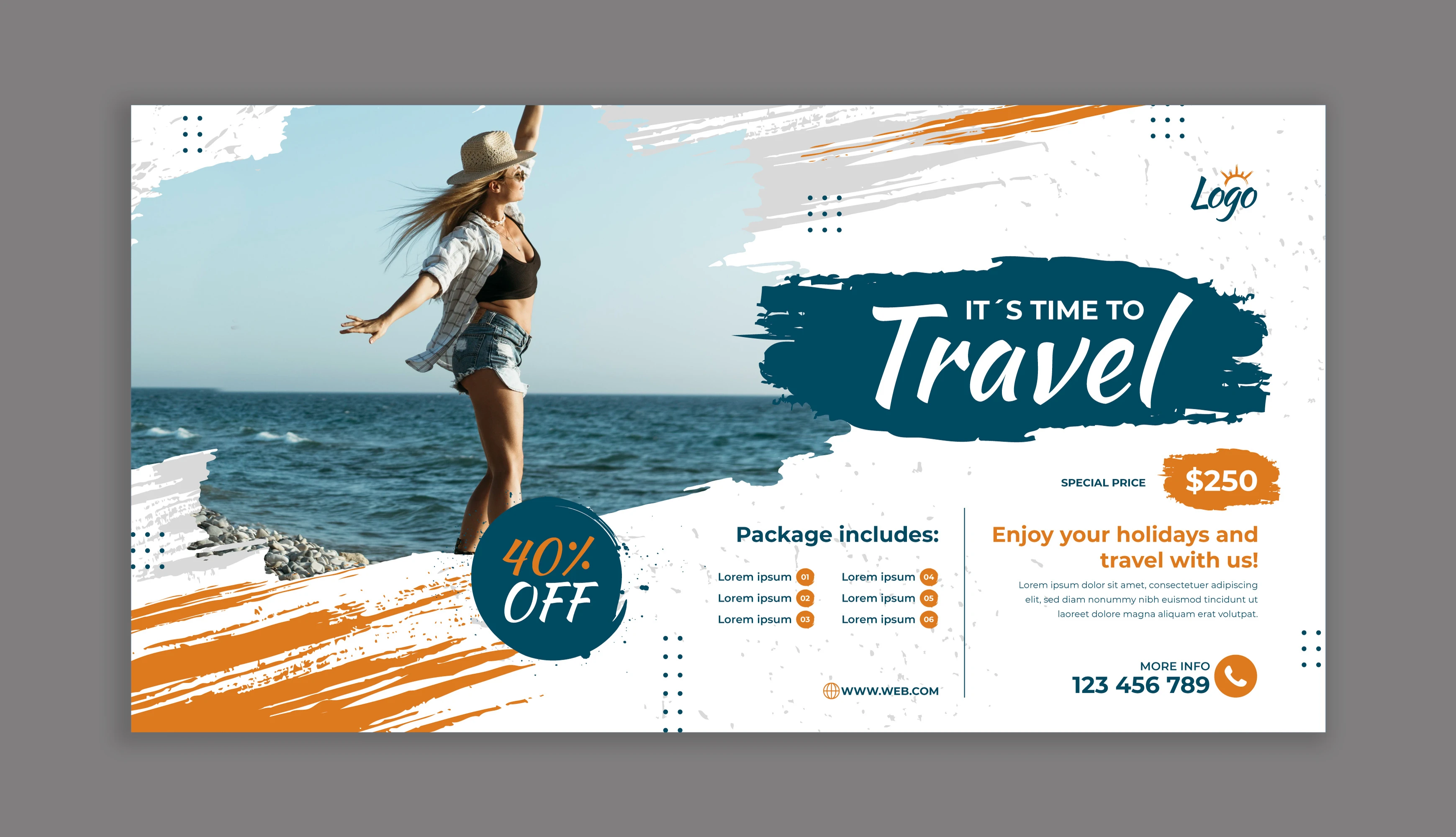 It's Time To Travel Design Banner
