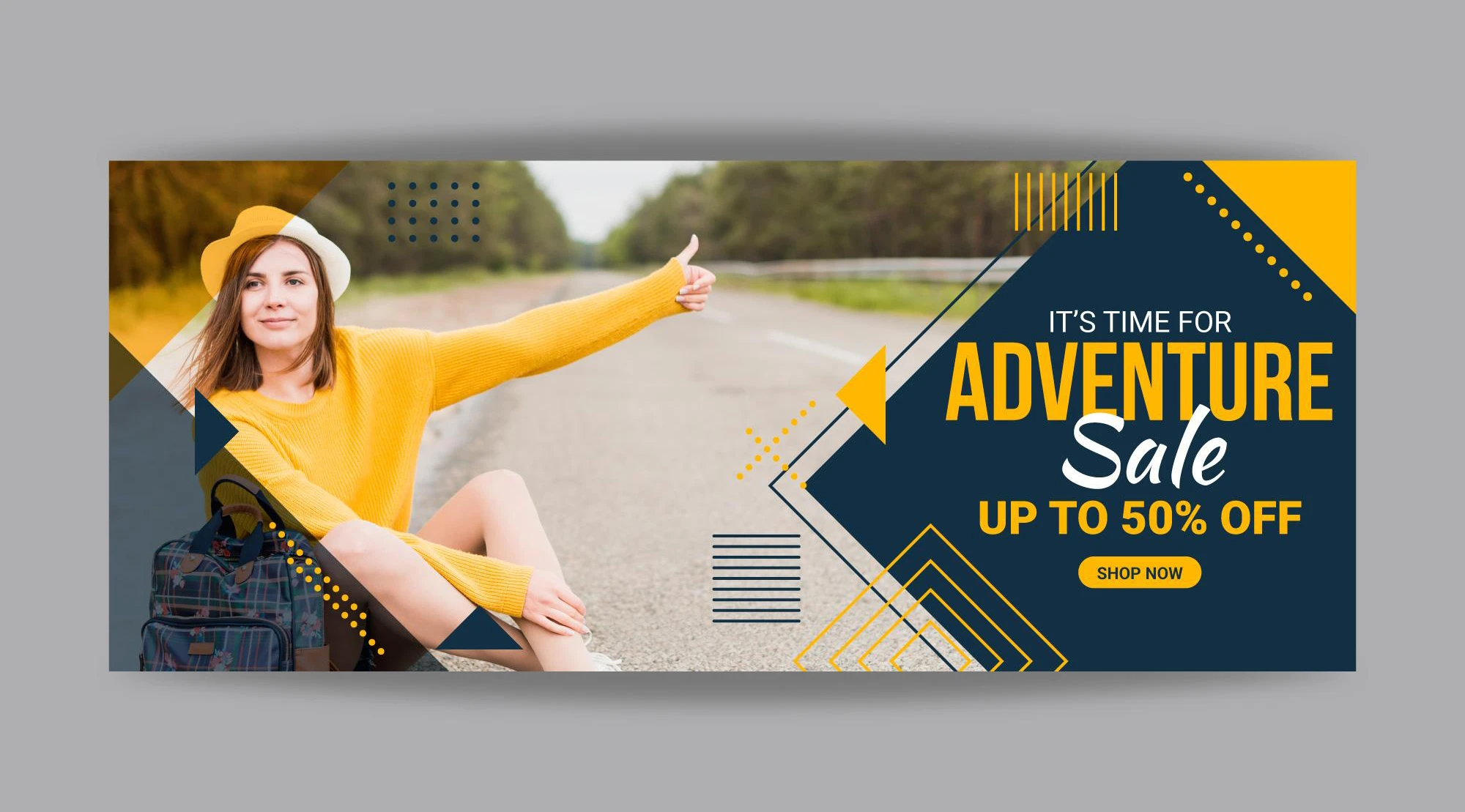It's Time For Adventure Design Banner