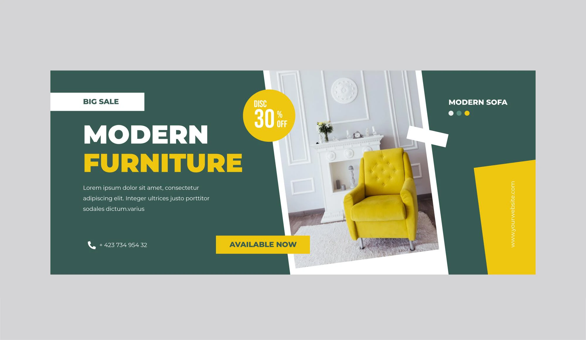 Modern Furniture Design Banner