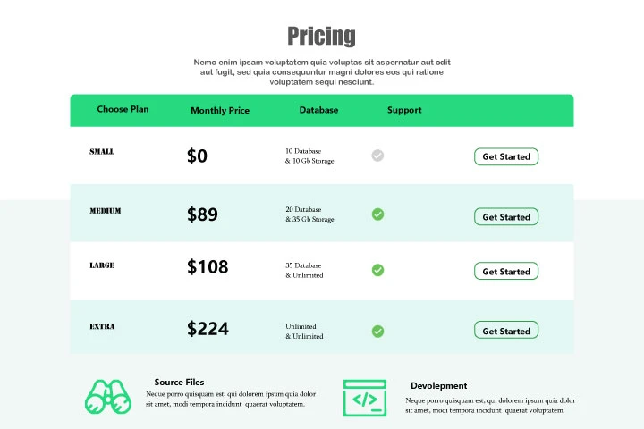 Our Pricing Options