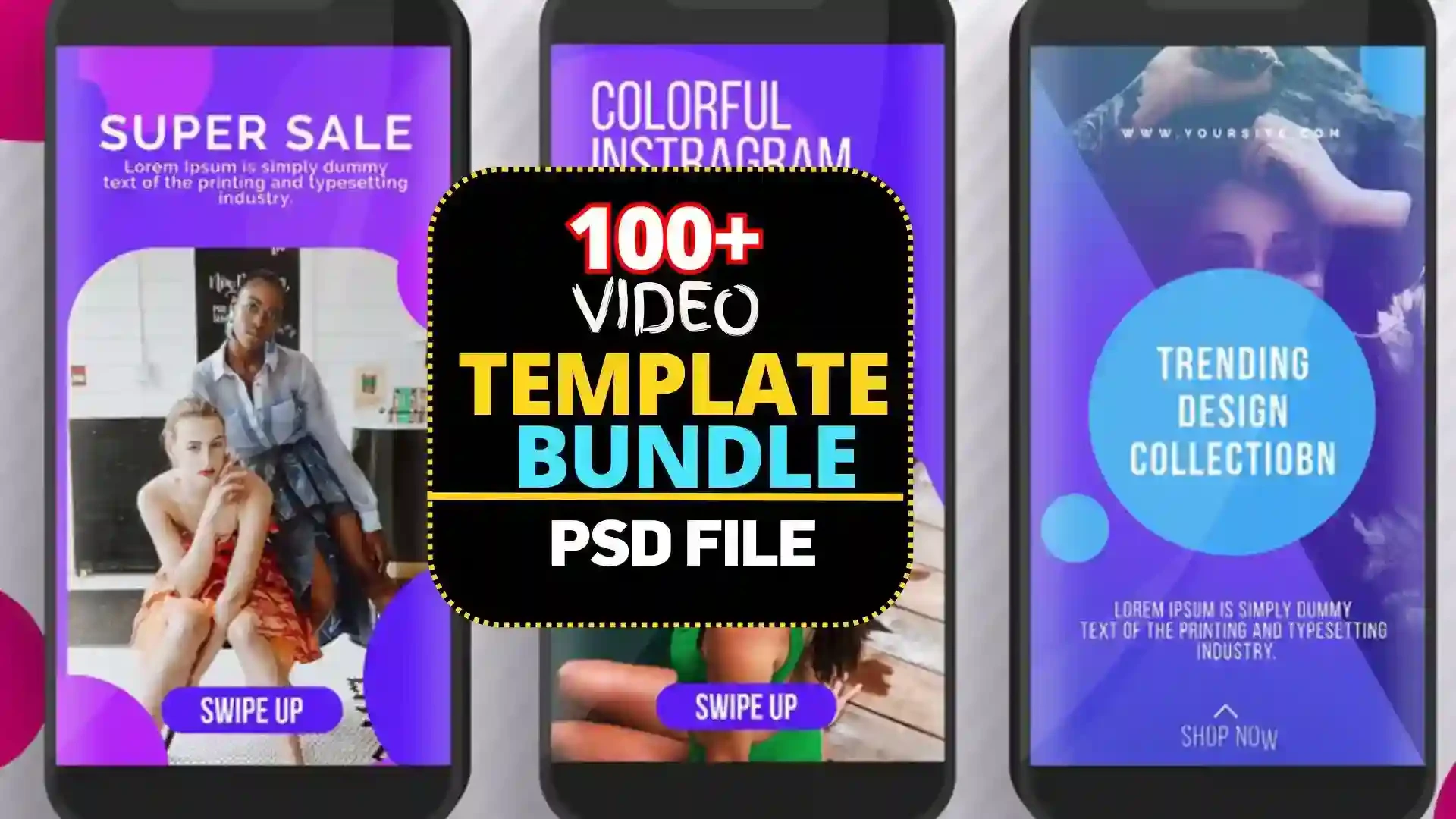 100+ Video Templates Bundle