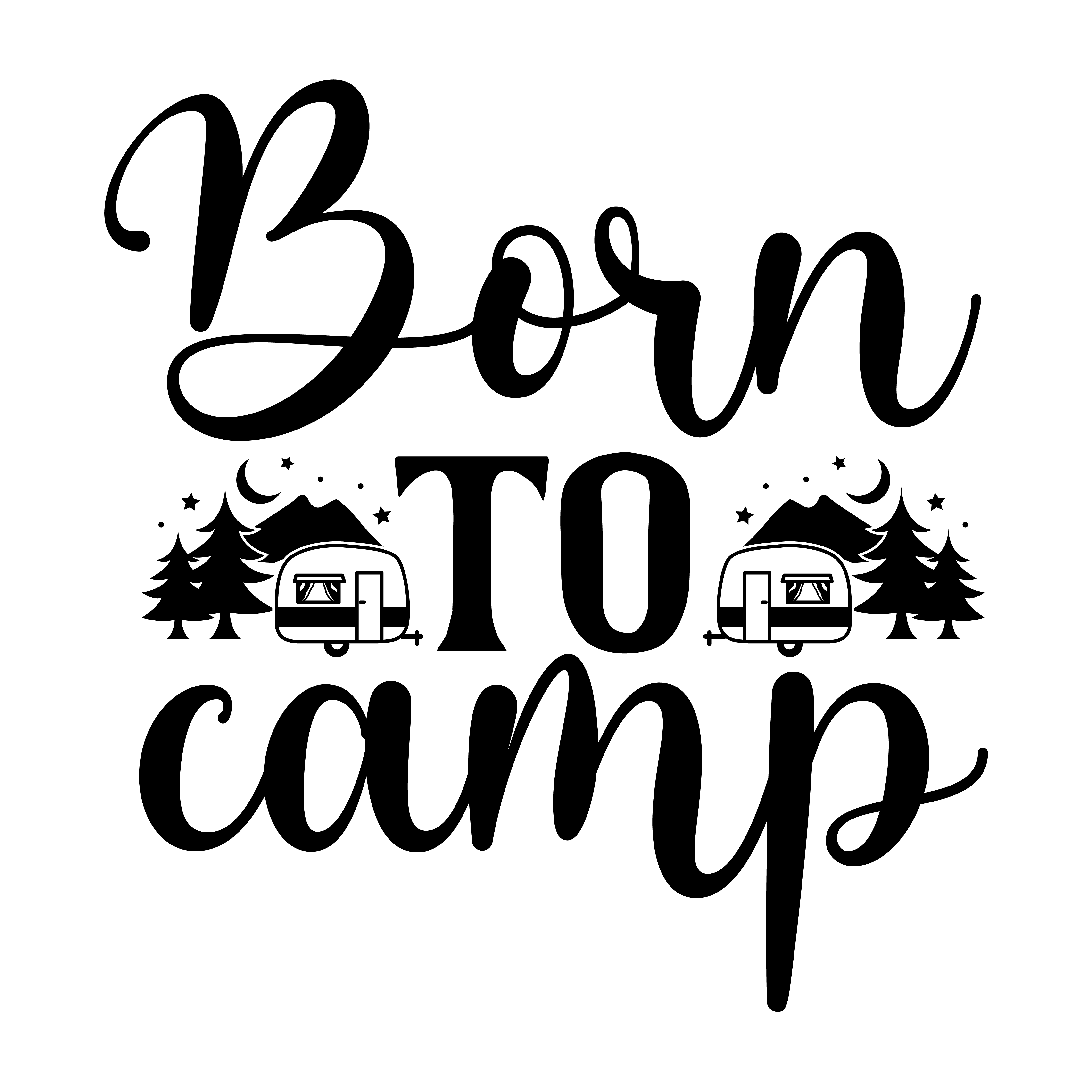 Camping SVG Bundle - Camping T-shirt Design