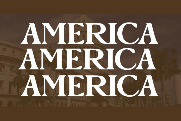 American Vintage Font – Retro Serif Typeface | Classic Western, Bold Vintage Dis