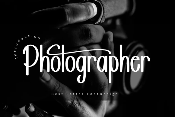 Title: Photography Font | Stylish & Versatile Typeface for Creative Visual Proje