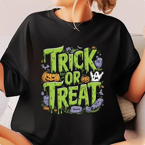 Trick or Treat Halloween  T-Shirt Design