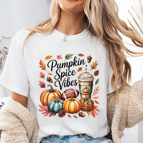 pumpkin spice Vibes T Shirt Design