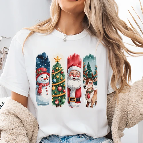 Christmas brushstroke t shirt