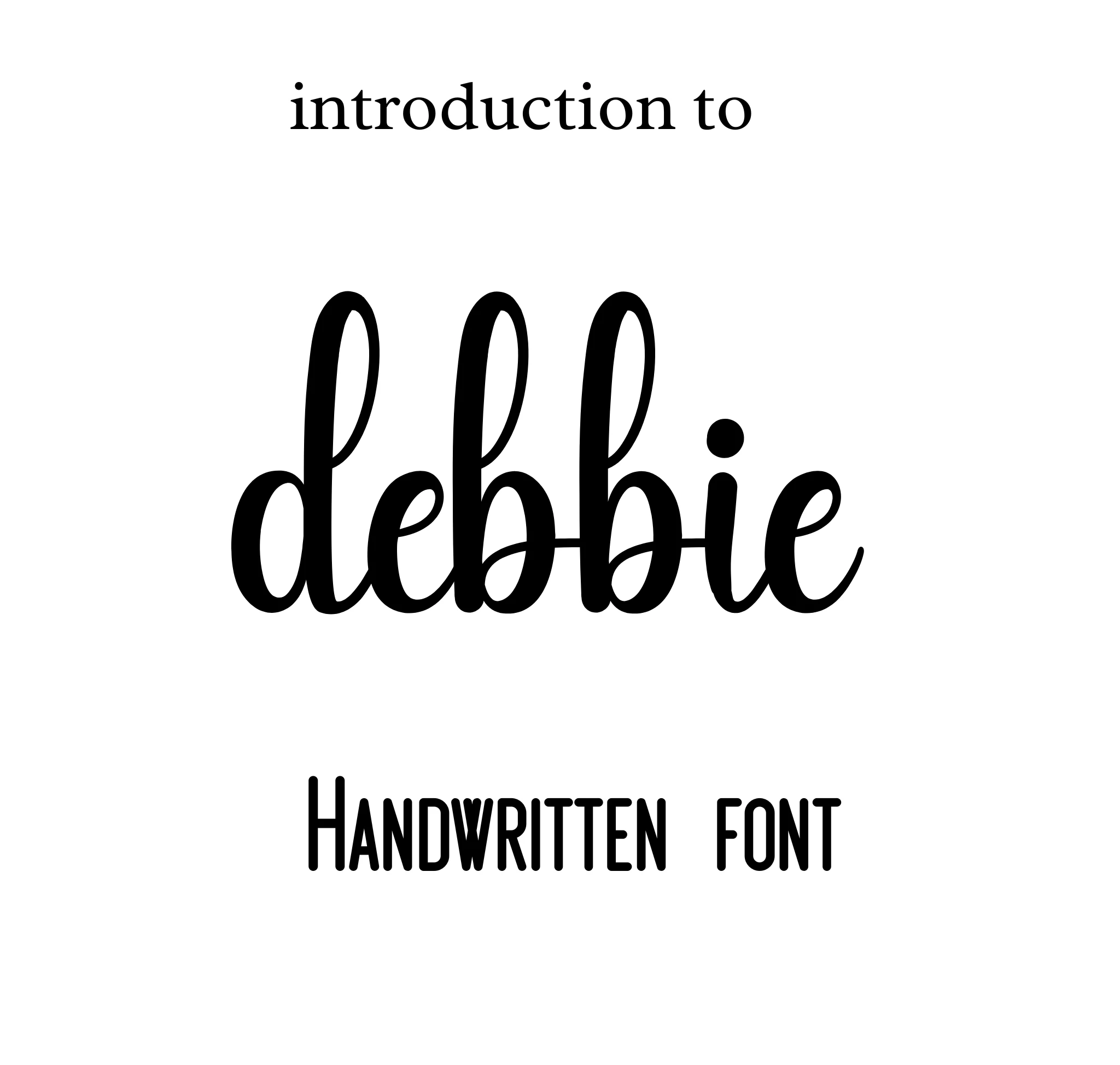 Debbie Font – Chic Handwritten Script for Invitations, Branding & DIY Projects
