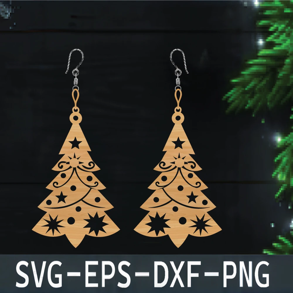 Christmas Ornament Laser Cut Earring