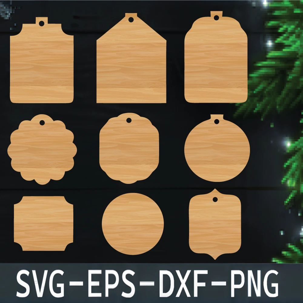 Laser Cut Gift Tag Bundle