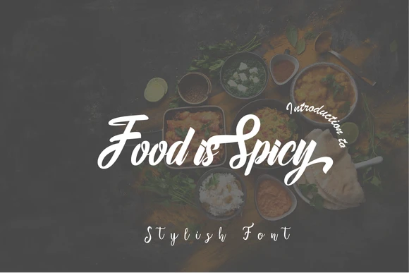 Food Is Spicy Font | Bold Playful Handwritten Font for Menus, Packaging & Brandi
