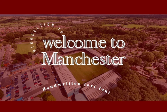 Welcome to Manchester Font | Bold Modern Display Typeface for Urban Branding, Po