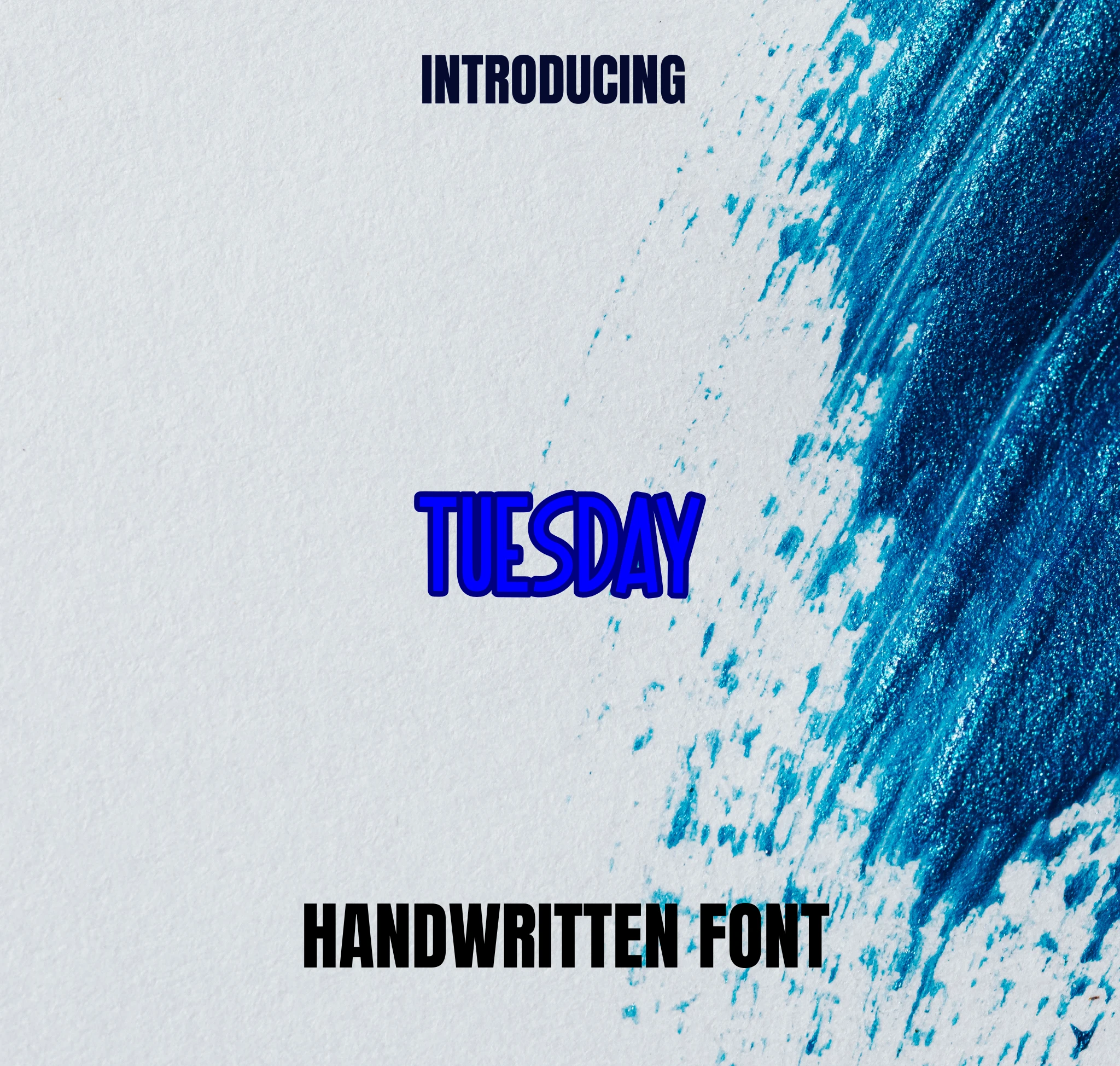 Tuesday Fonts | Fresh Handwritten Script Typeface for Blogs, Invitations & Brand