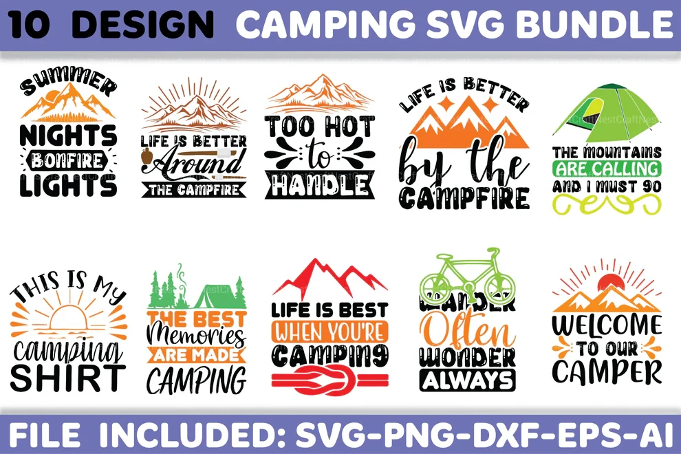 Camping SVG Bundle