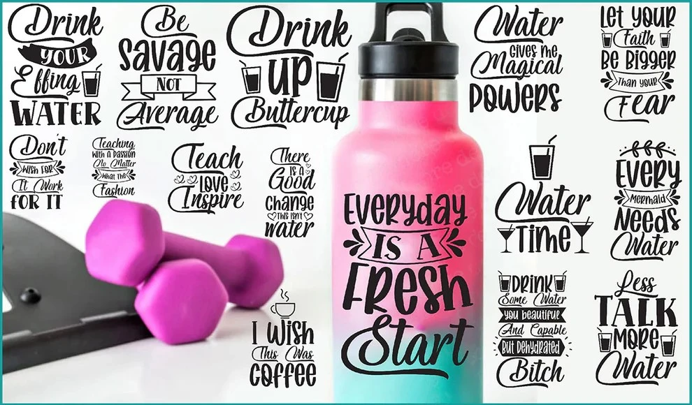 Water Tracker SVG Bundle