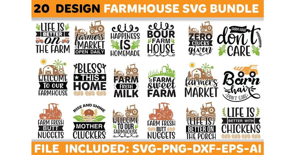 Farmhouse SVG Bundle