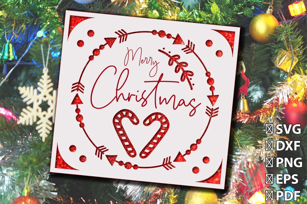 3D Christmas Insert Card Cutting Bundle