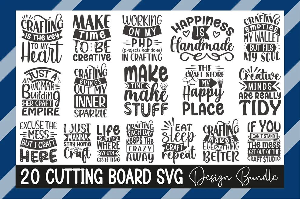 Cutting Board SVG Bundle