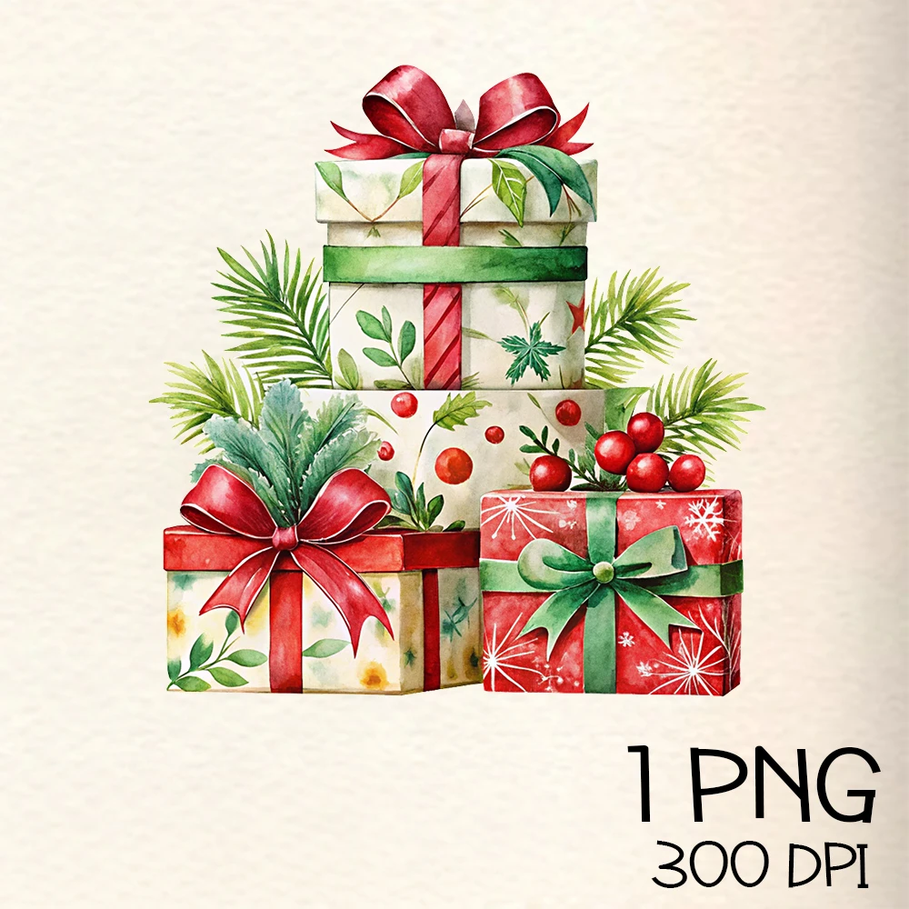 Christmas Gifts Box PNG Clipart