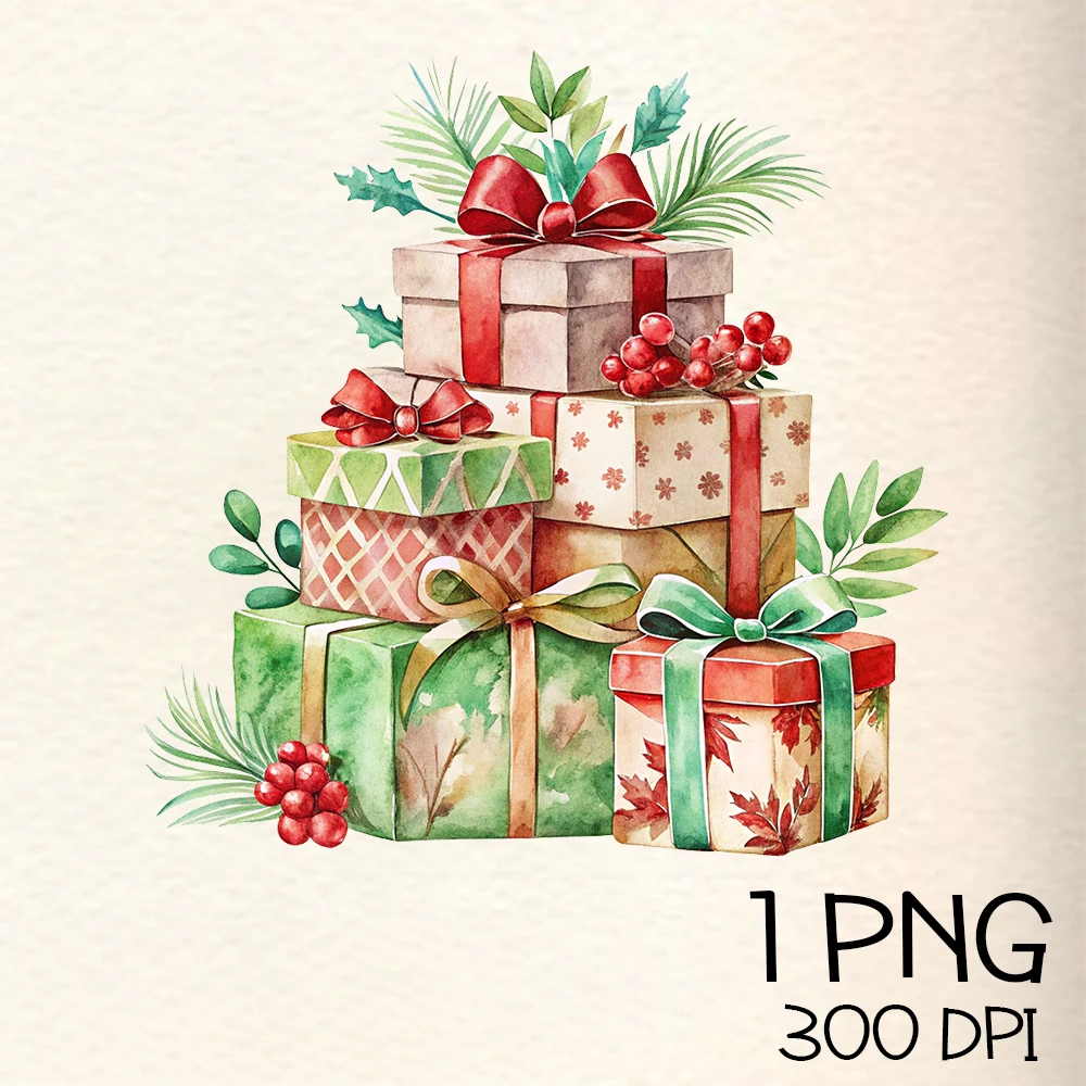 Christmas Gifts Box PNG Clipart