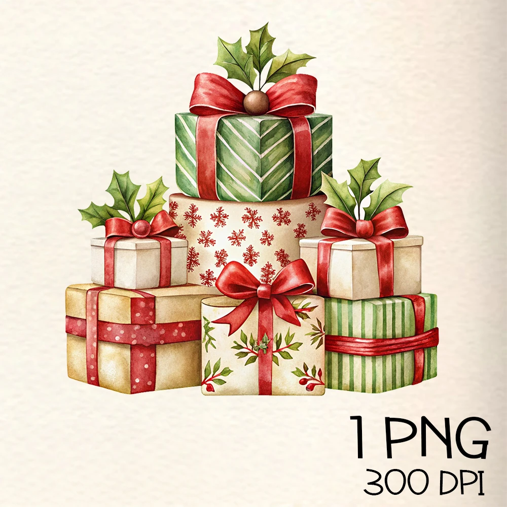 Christmas Gifts Box PNG Clipart