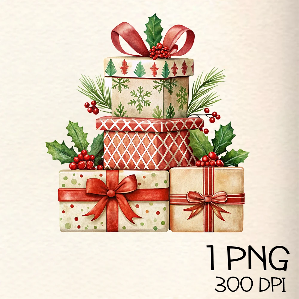Christmas Gifts Box PNG Clipart